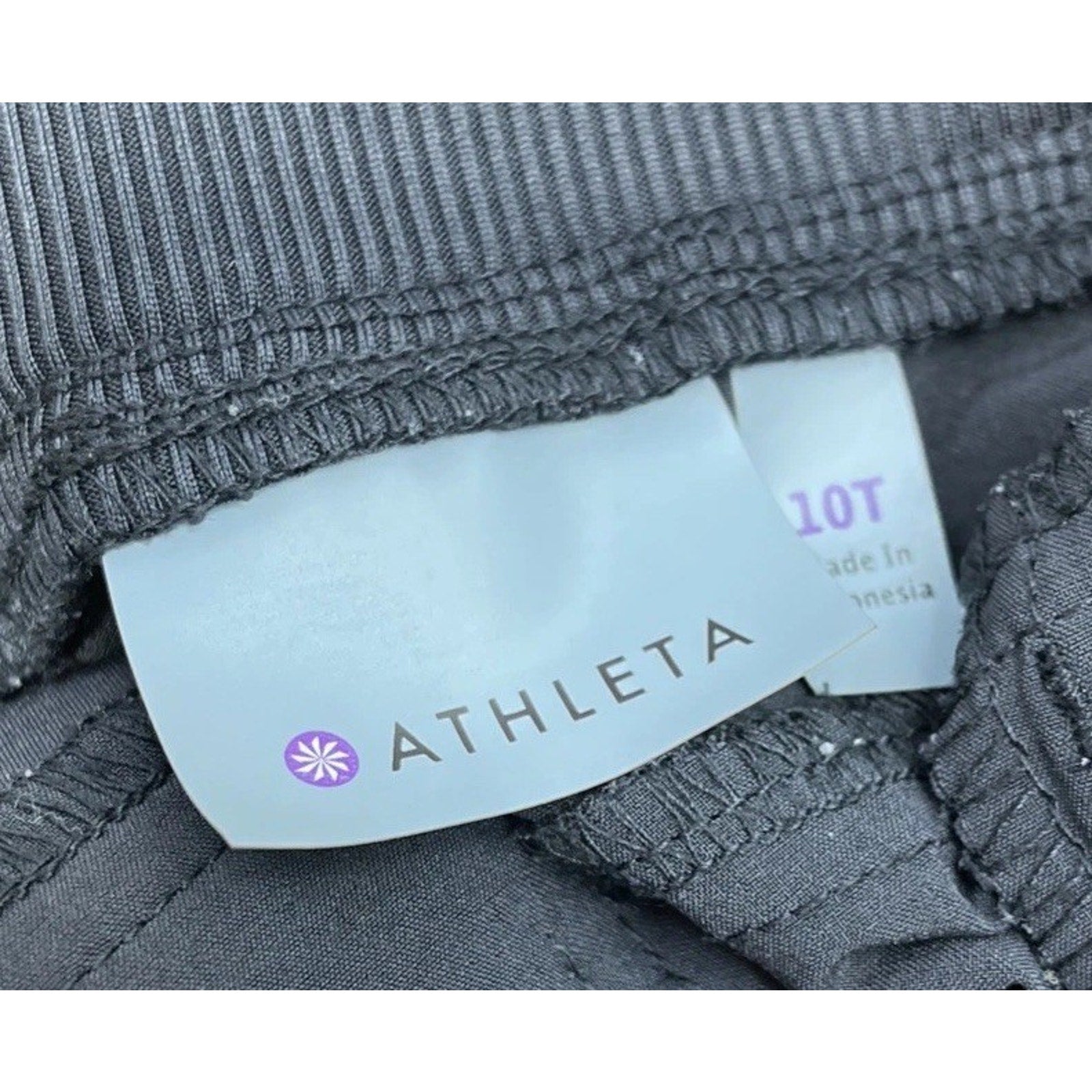 Athleta Midtown Ankle Pull-on Athletic Pants Black Lightweight Sz 10 T