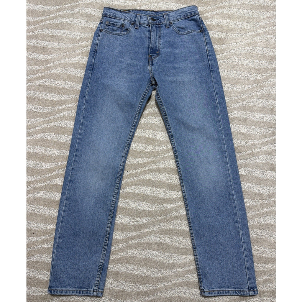 Levis 505 Men’s Jeans W29 L30Regular Fit Straight Leg Blue Denim Stone Wash