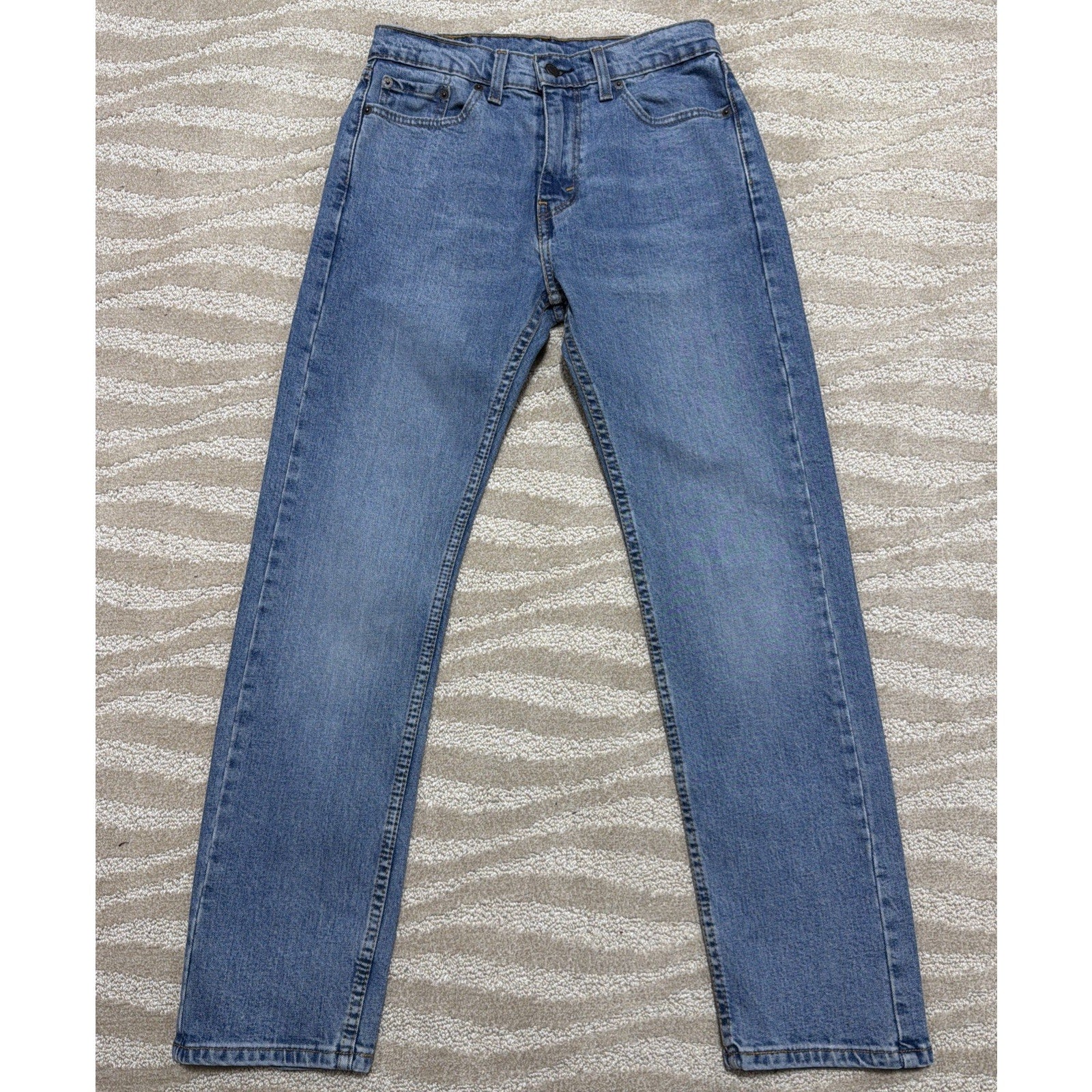 Levis 505 Men’s Jeans W29 L30Regular Fit Straight Leg Blue Denim Stone Wash