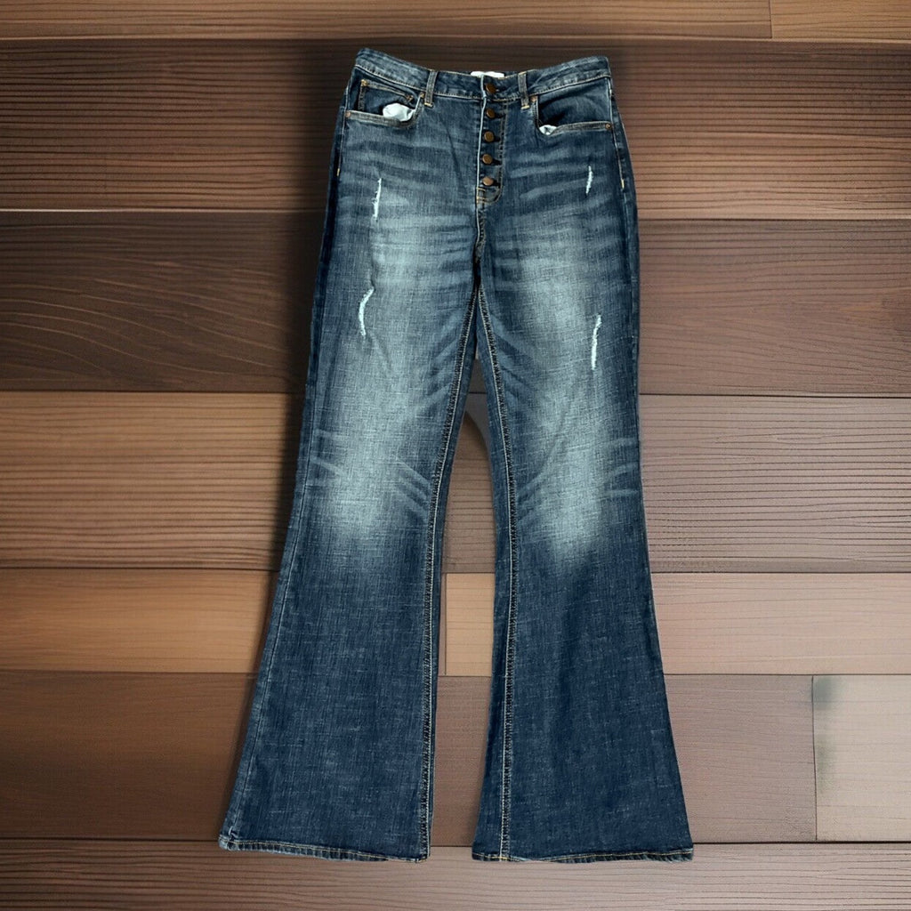 American Rag Off The Rack Bootcut Jeans Women's 29/11 Button Fly High Rise