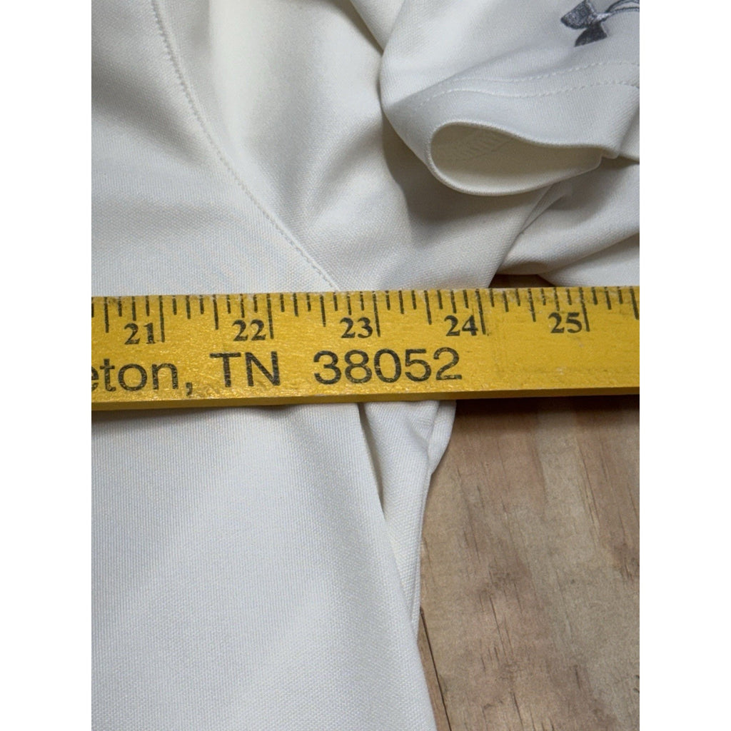 Under Armour Men's Heatgear Loose-Fit Golf Polo Shirt CCC Chickasaw XL Ivory