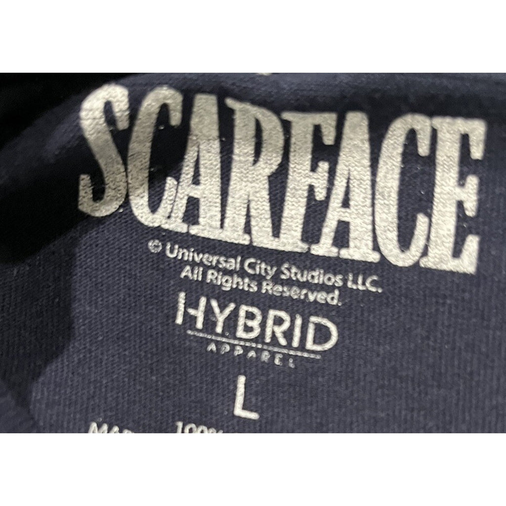Scarface Tony Montana T-Shirt. Navy Men’s Large By Hybrid Apparel