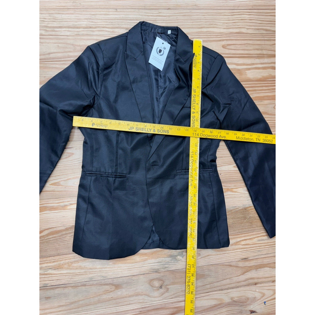 Apellation NWT Suit Blazer Black Stretch Pockets Women’s Size Medium