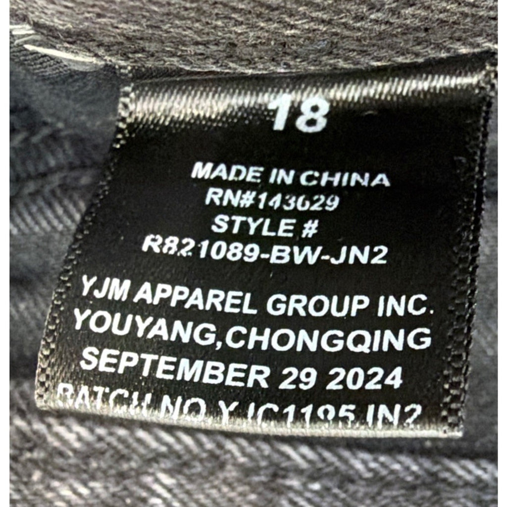 Rock Salt Cargo Pants Youth 18 Faded Black Grunge Skater 30x27