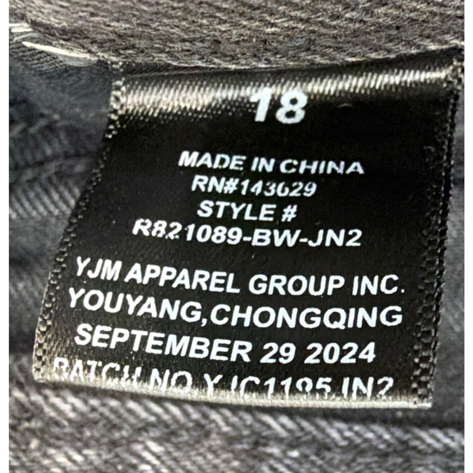 Rock Salt Cargo Pants Youth 18 Faded Black Grunge Skater 30x27