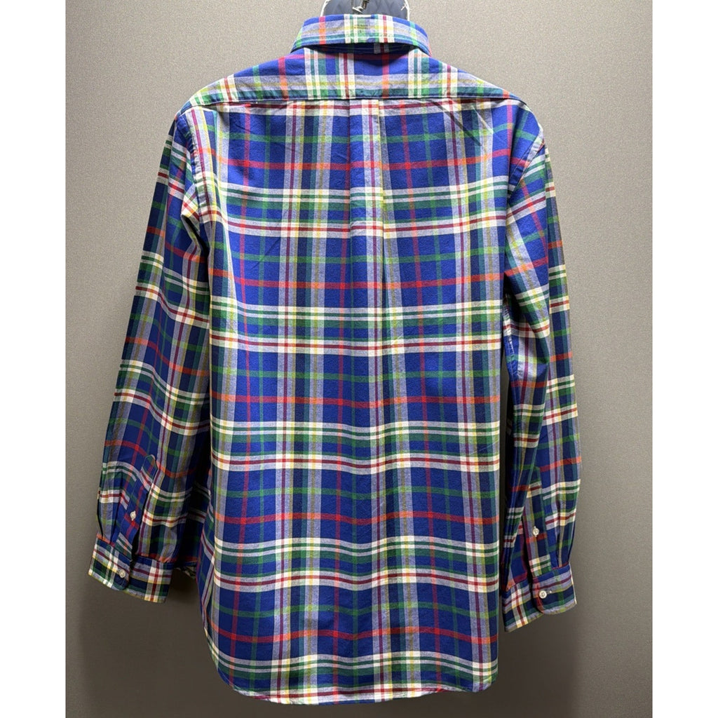 $125 Polo Ralph Lauren Colorful Plaid Oxford Button Down Shirt Mens Large NWT