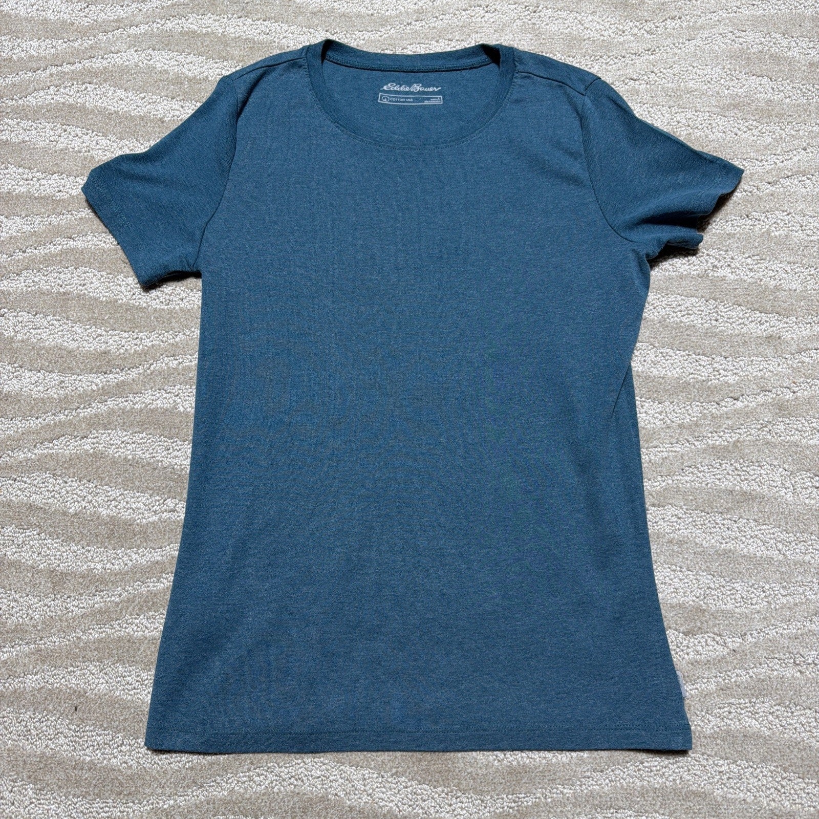 Eddie Bauer T Shirt Womens Size Large Short Sleeve Tee Cotton