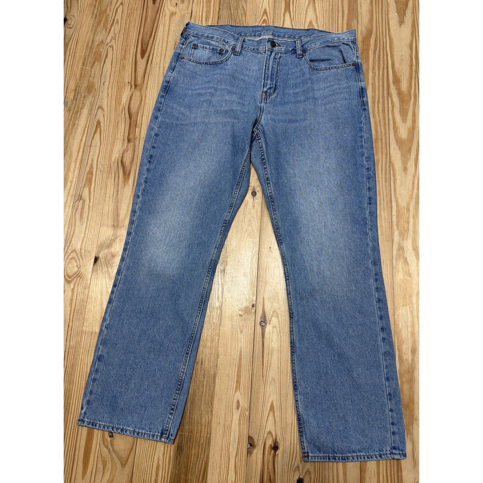 Old Navy Straight Men's size 38x32 Light Wash Blue Denim jeans