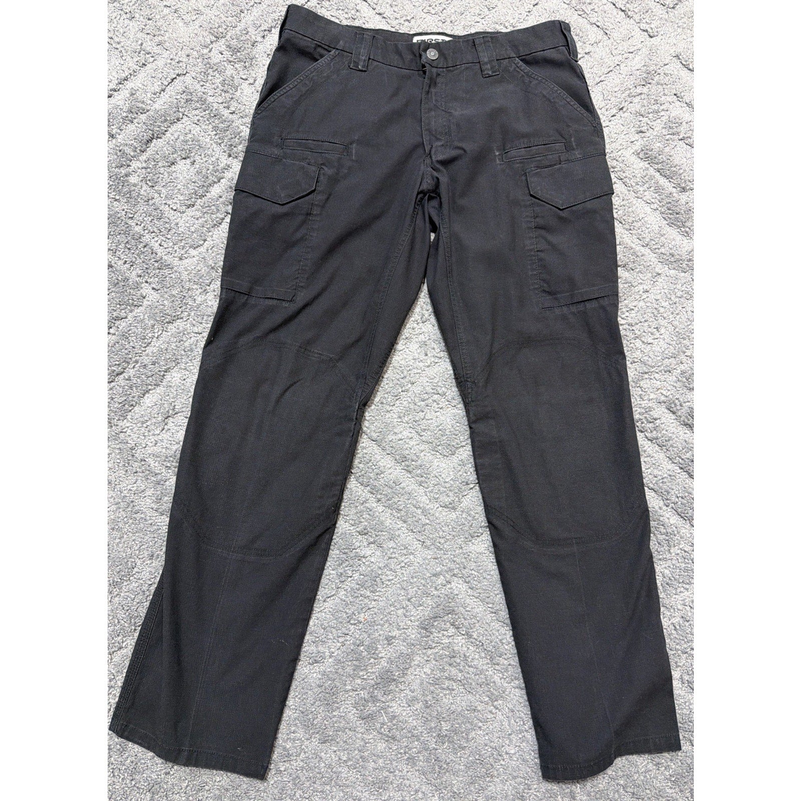 First Tactical V2 Pants Size 36x34 Black Ripstop Fabric Cargo Pockets Outdoors