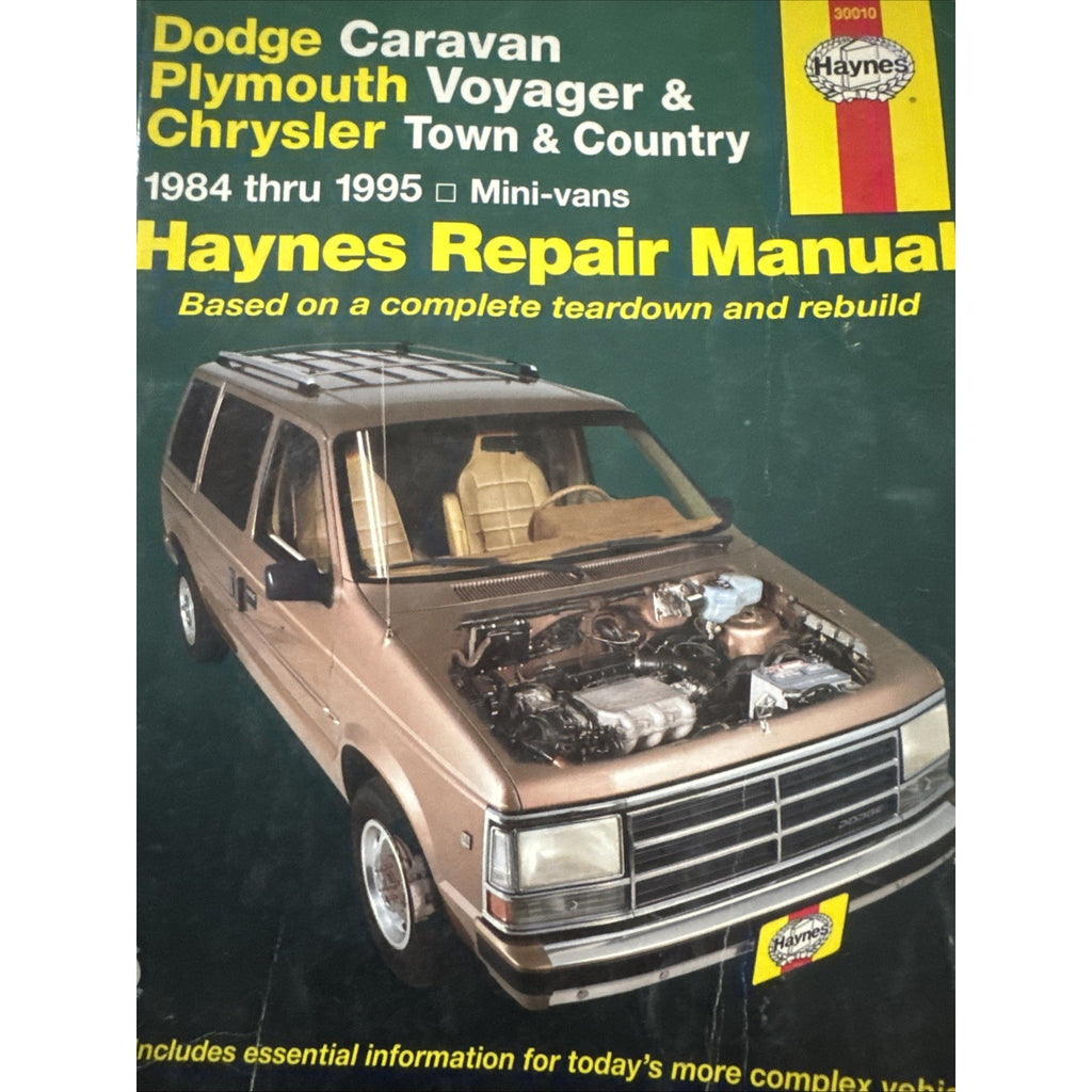 HAYNES 30010 Repair MANUAL 1984-1995 Dodge Caravan Plymouth Voyager Chrysler