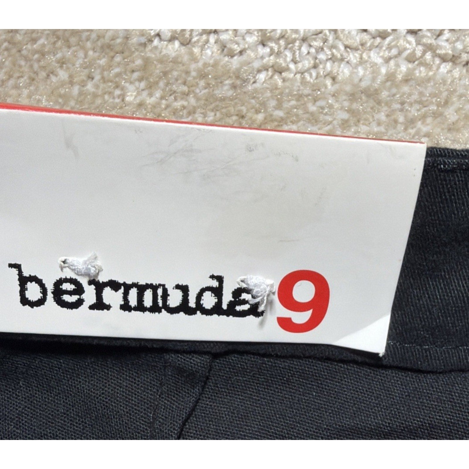 FREESTYLE Womens Shorts SIZE 9 COTTON STRETCH BLACK Bermuda SHORTS NWT