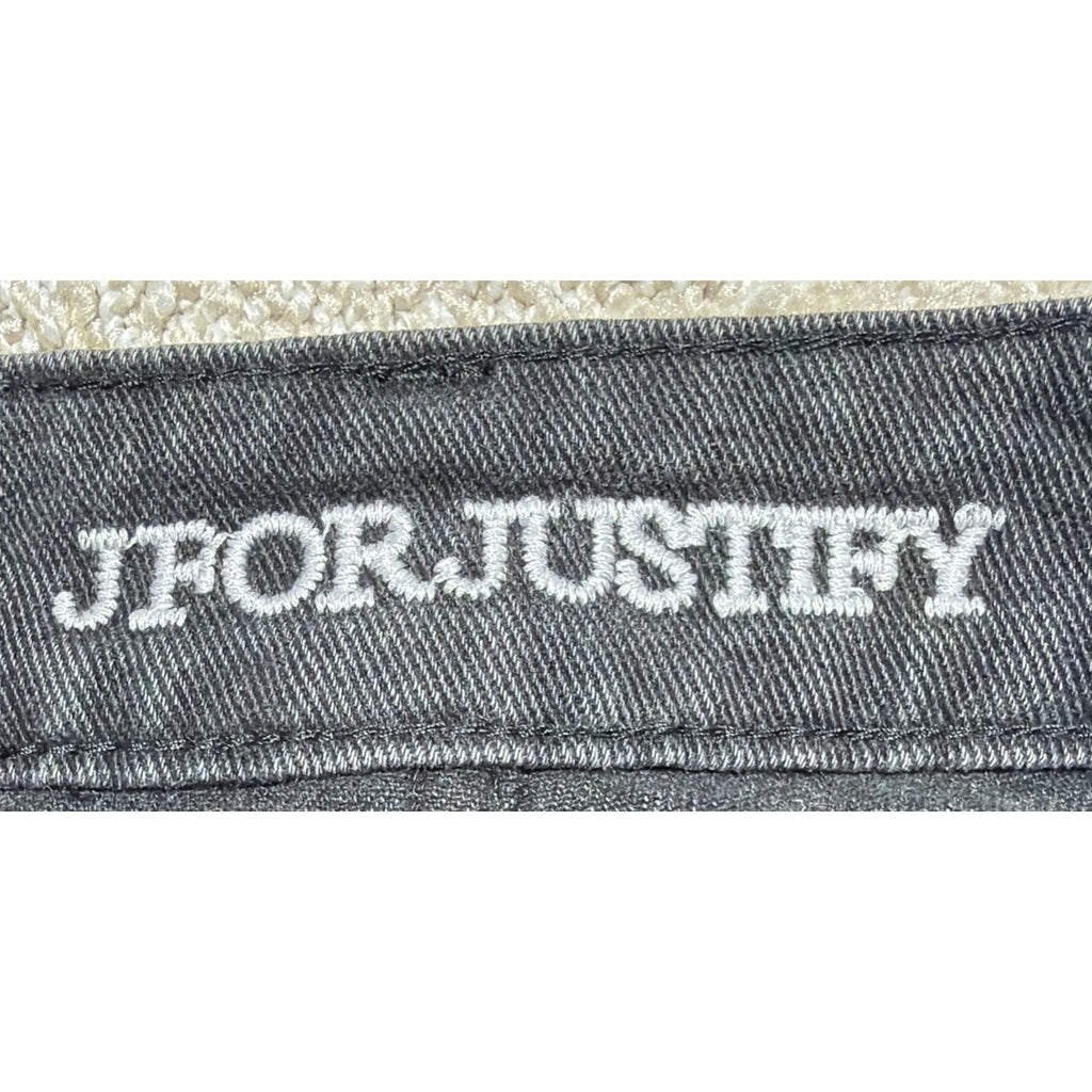 J FOR JUSTIFY Y2K Black Wide Leg Baggy Jeans Size 1 28x29