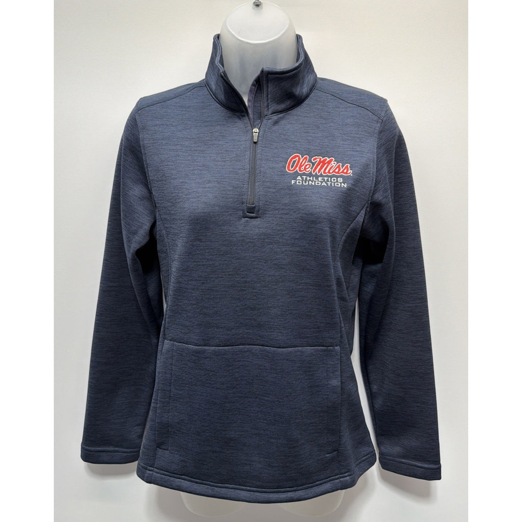 Ole Miss Devon And Jones 1/4 Zip Long Sleeve Pullover Jacket Women’s Size Small