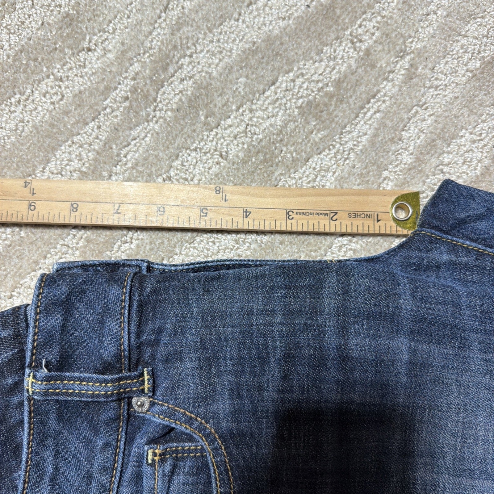 Womens AE American Eagle Artist Cropped Capri Stretch Dark Crop Denim Jeans 4 R