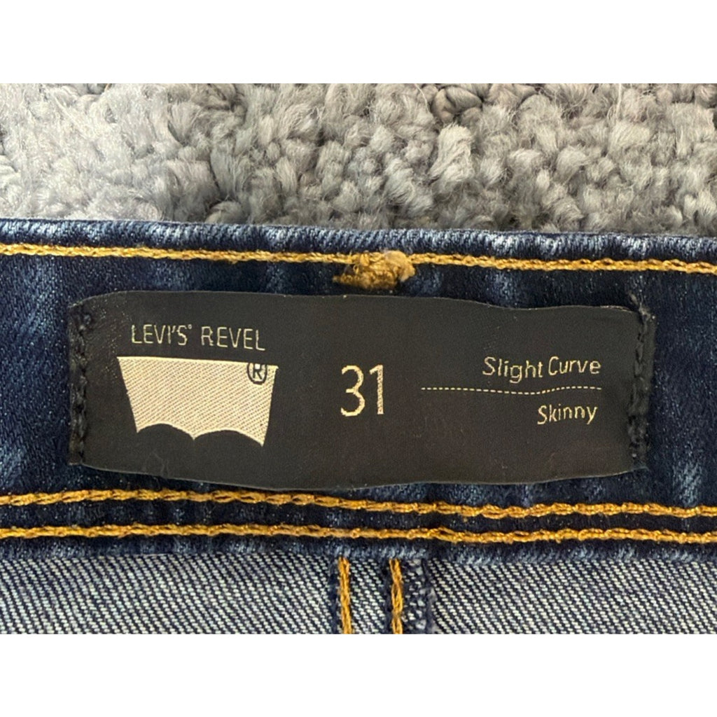 Levis Revel Slight Curve Skinny Dark Blue Womens Pants Jeans Size 31