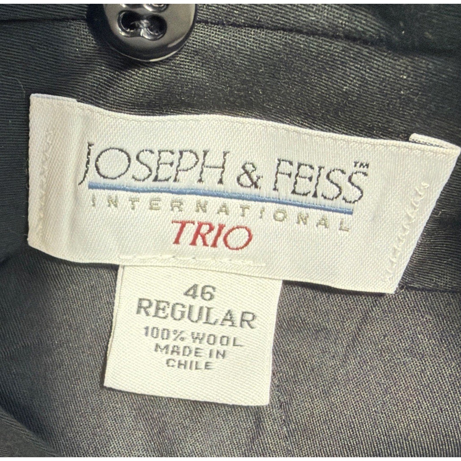 Joseph & Feiss Pants Mens 46 Trio Wool Dress Suit Business Formal Pleated Gray