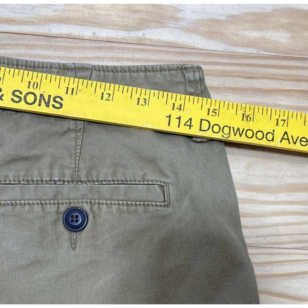 Aeropostale Men Chino Shorts Khaki Waist 28 Casual Drawstring 10” Insm