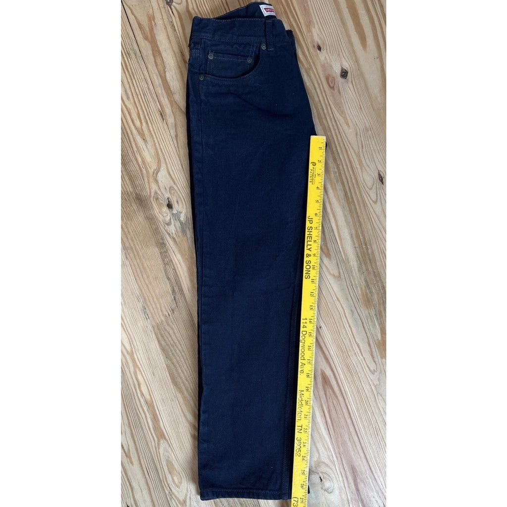 Levi's 505 Regular Fit Overdyed Jeans Men's 28x28 Dark Blue Denim