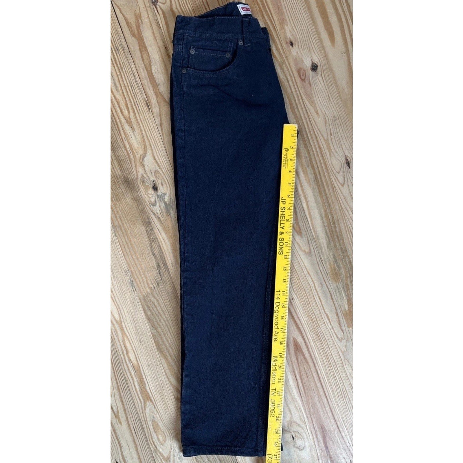 Levi's 505 Regular Fit Overdyed Jeans Men's 28x28 Dark Blue Denim
