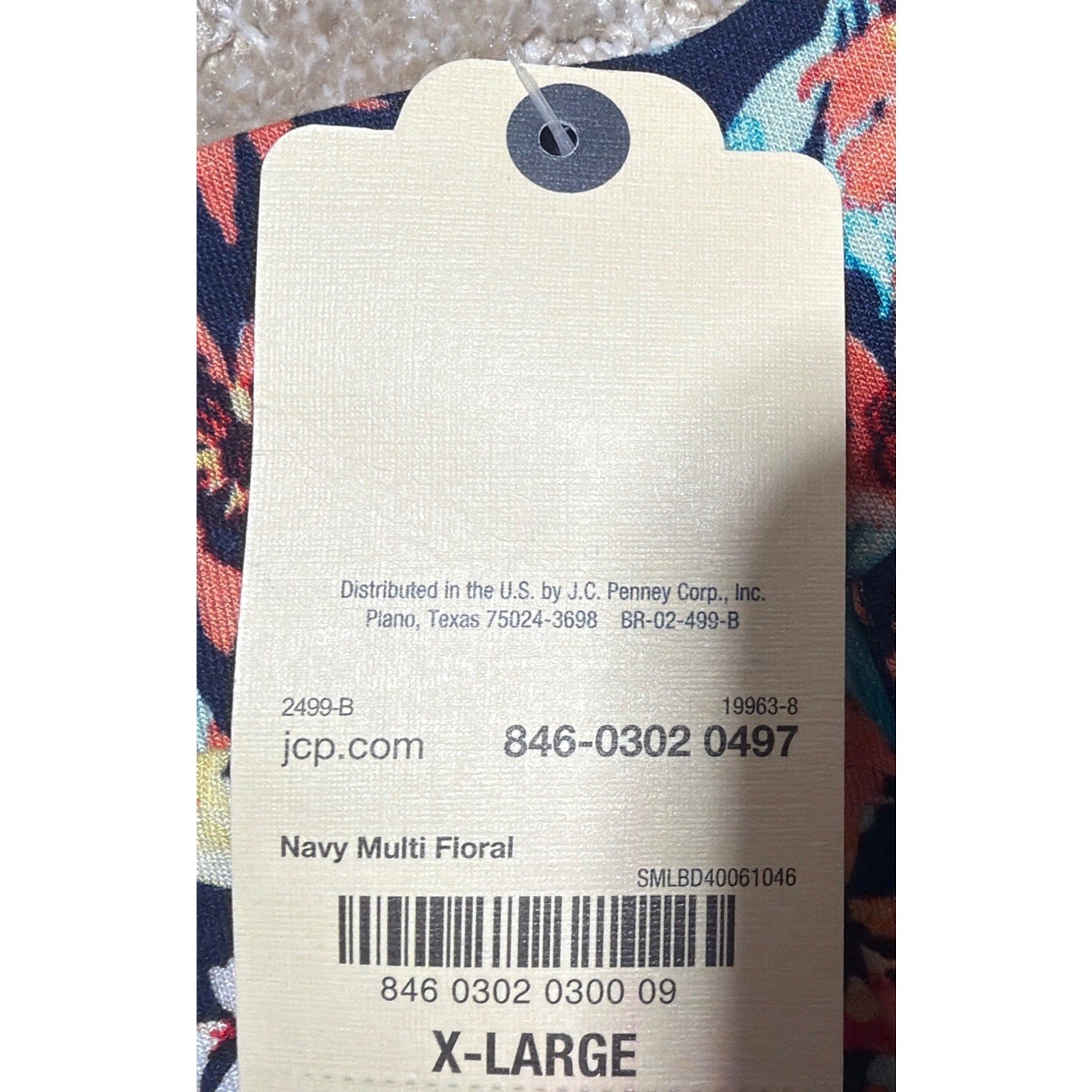 NWT St. John's Bay Maxi Skirt Womens 2XL Navy Blue Multi Floral Boho Resort Wear
