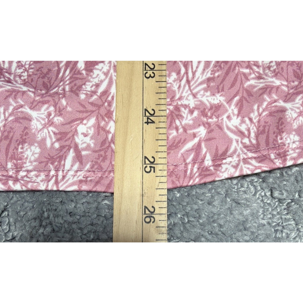 Good Days Only Blouse Women's Pink Floral Popover 3/4 Bell Sleeve Casual Top S