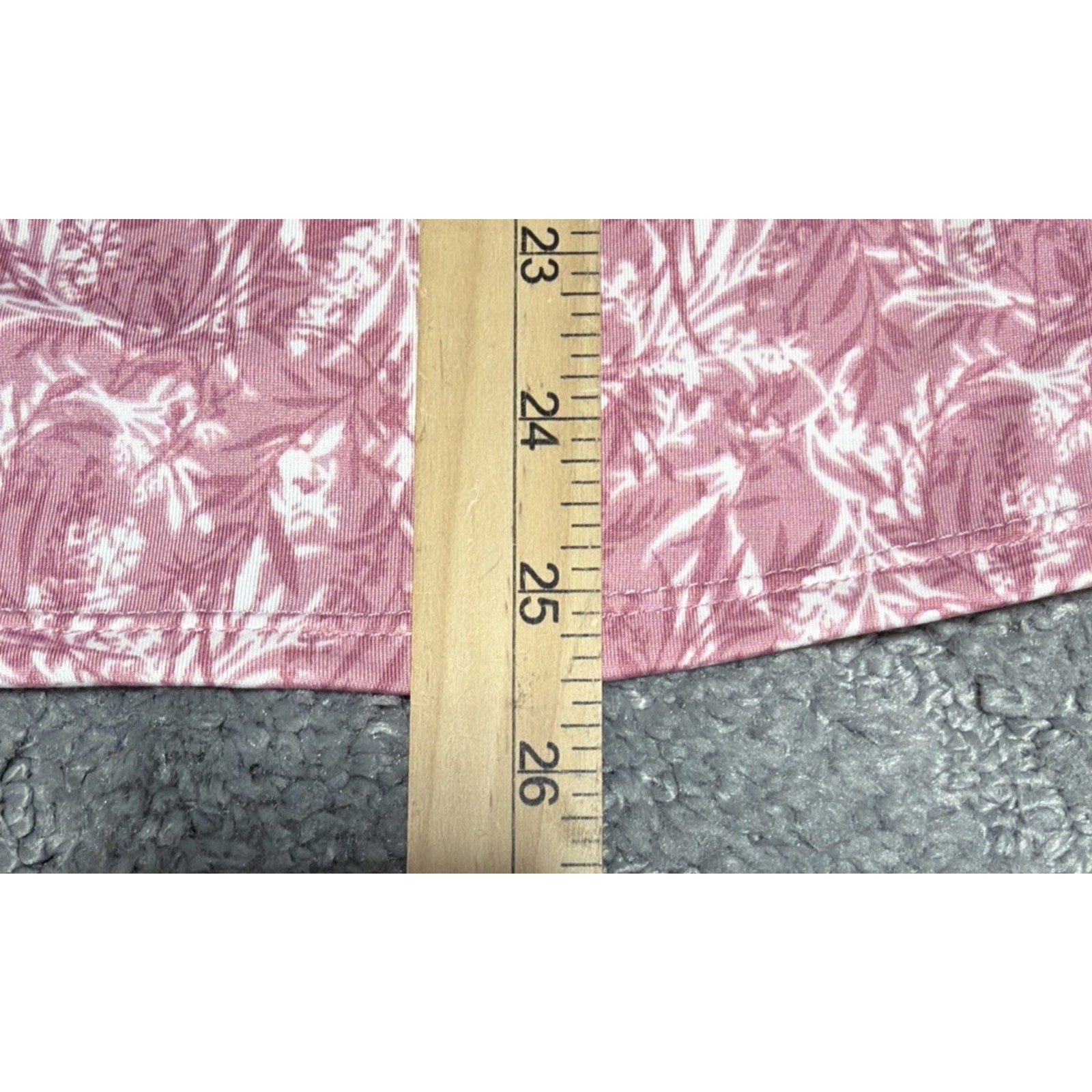 Good Days Only Blouse Women's Pink Floral Popover 3/4 Bell Sleeve Casual Top S