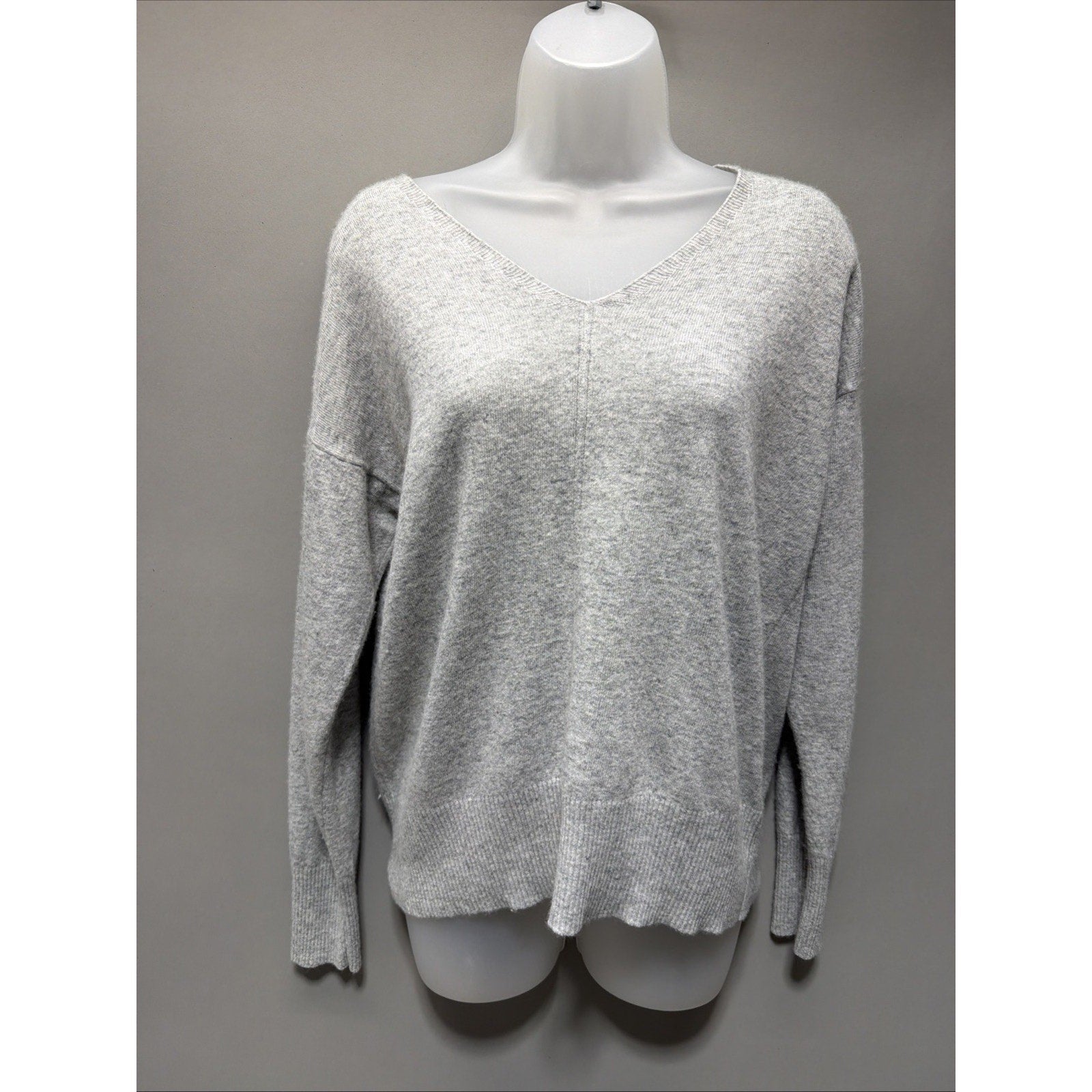 Bianco & blu made in Italy cashmere silk wool blend V Neck Sweater