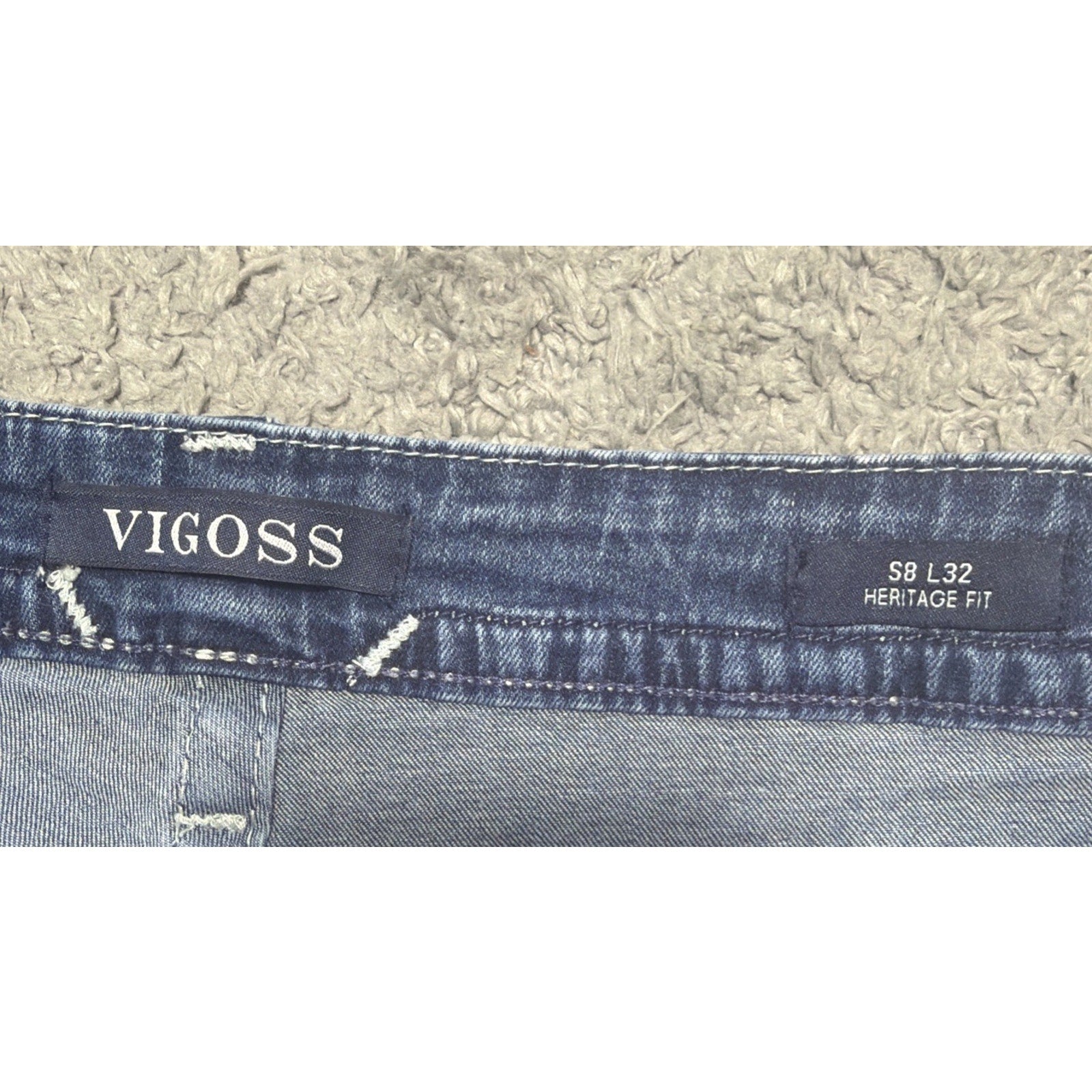 Women's Vigoss Slim Boot Heritage Fit Flap Denim Jeans Western 8/33x31