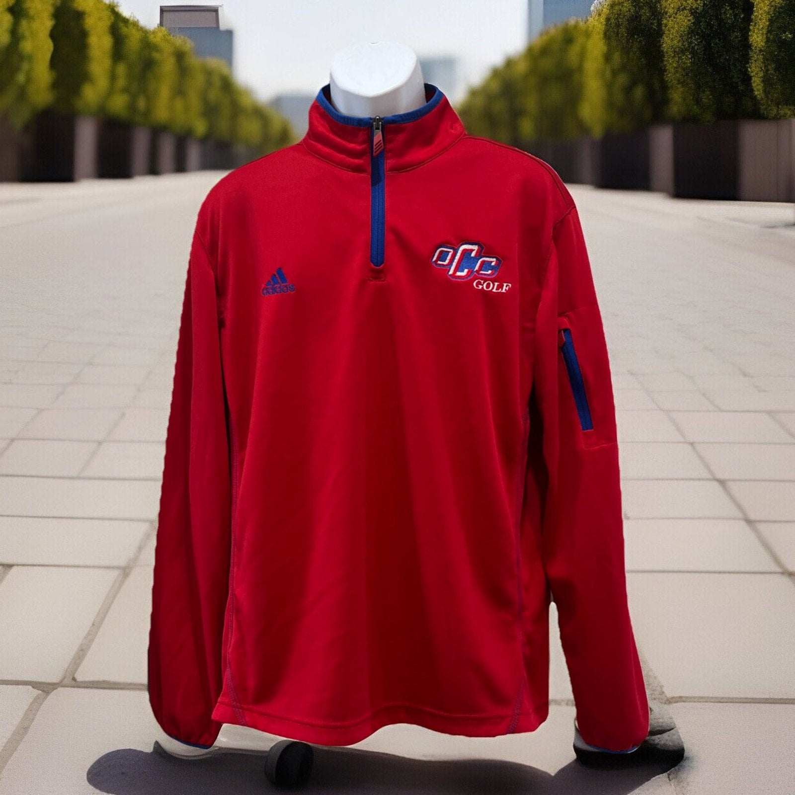 Adidas Men’s Climalite Sideline Logo Ultimate 1/4 Zip Golf Pullover Size M