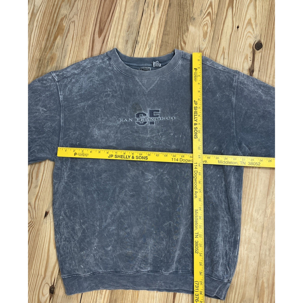 Vtg McIntosh Seymour Sweatshirt - Mens XL - Grey Oregon Soccer Rugby - Distress