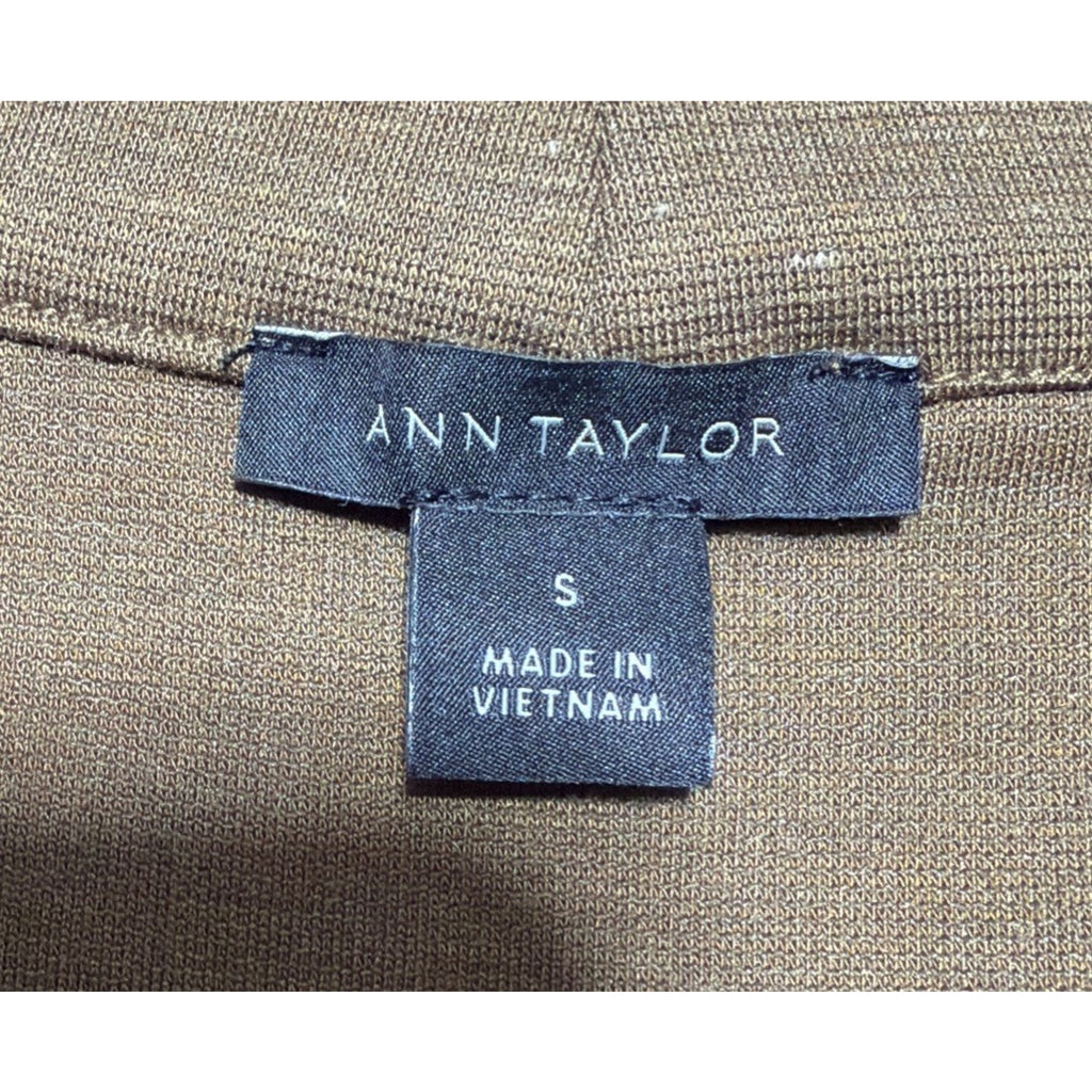 Ann Taylor Sweater Pullover Women S Brown Speckled Knit Long Sleeve High Neck