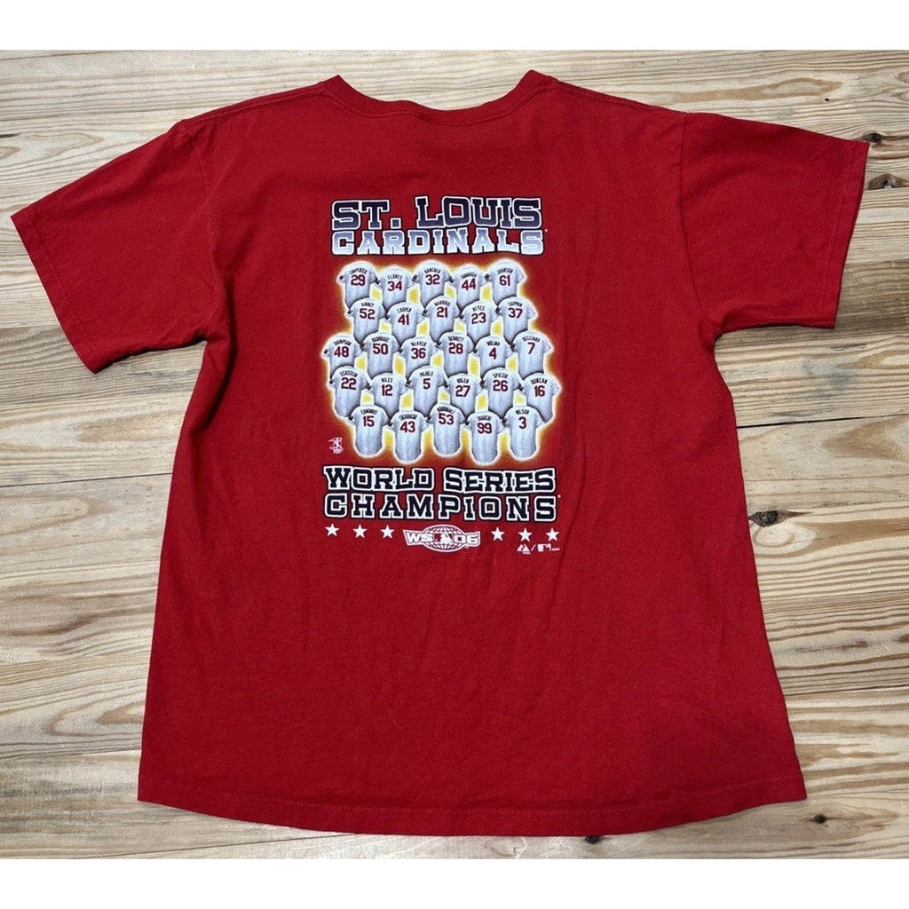 St Louis Cardinals MLB 2006 World Series Champions Shirt Size Large