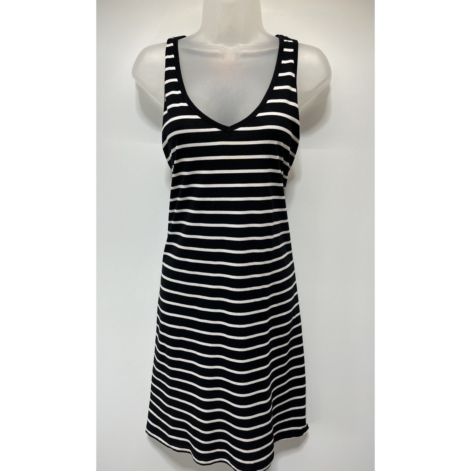 Joe Fresh dress, Black/white stripes, Size XL