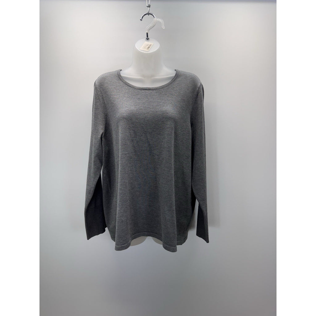 Chico's Sweater3Women's Small Gray Long Sleeve Pullover Knit