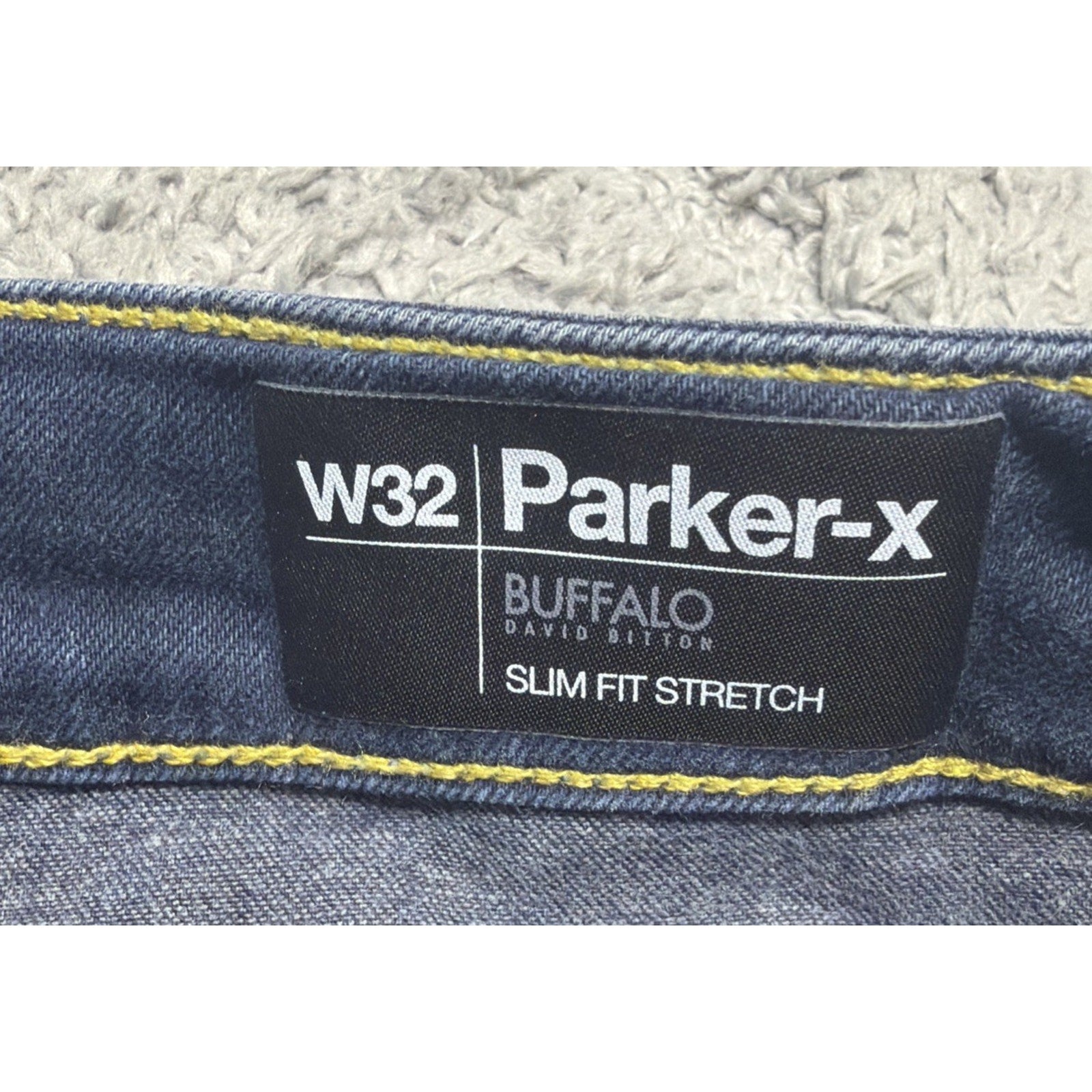 Buffalo David Bitton Parker-X Mens Denim Shorts Dark Wash Slim Fit Stretch 32