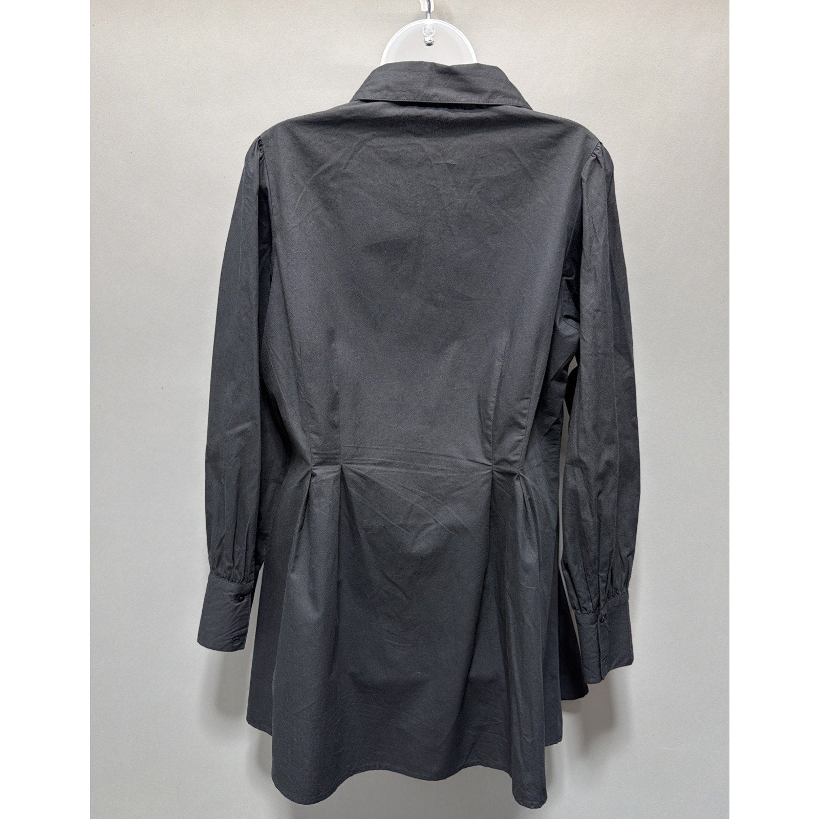 In The Style X Pierre Sian Utility Dress In Black Button Up Size 12