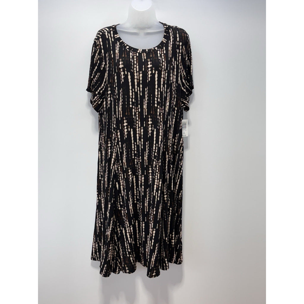 Torrid Super Soft Black TieDye Knit Jersey Dress Short Sleeve Women Plus size 2