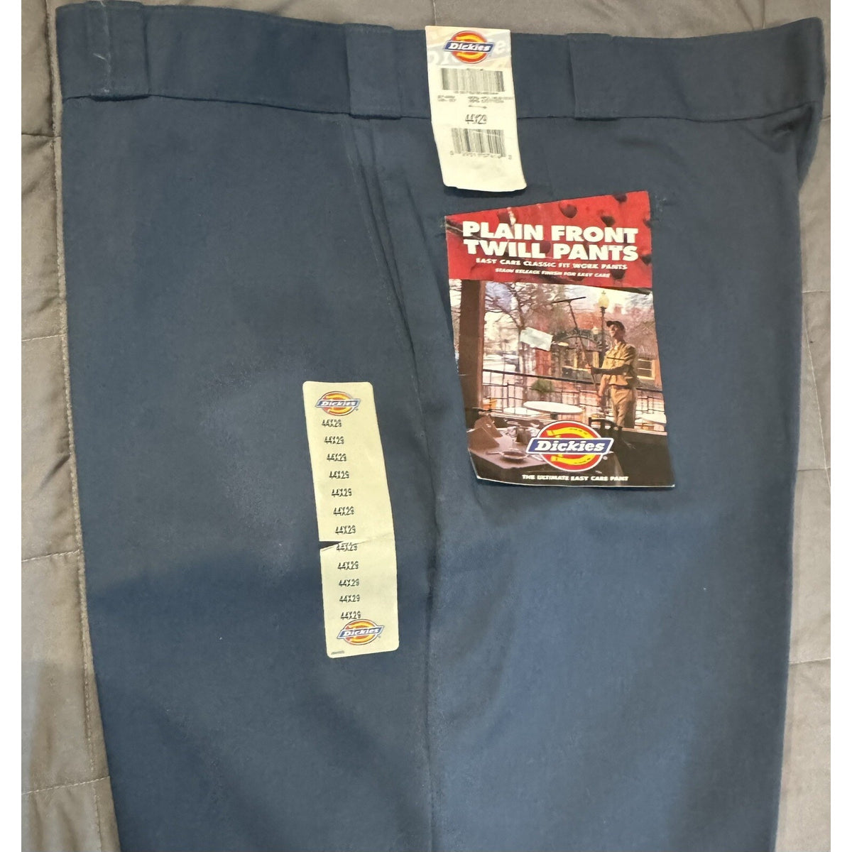 Dickies New Old Stock Navy Blue 874 Flat Front 44 X 29 Twill Pants Work Wear