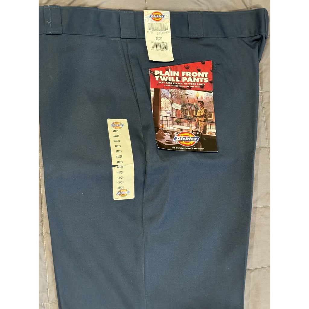 Dickies New Old Stock Navy Blue 874 Flat Front 44 X 29 Twill Pants Work Wear