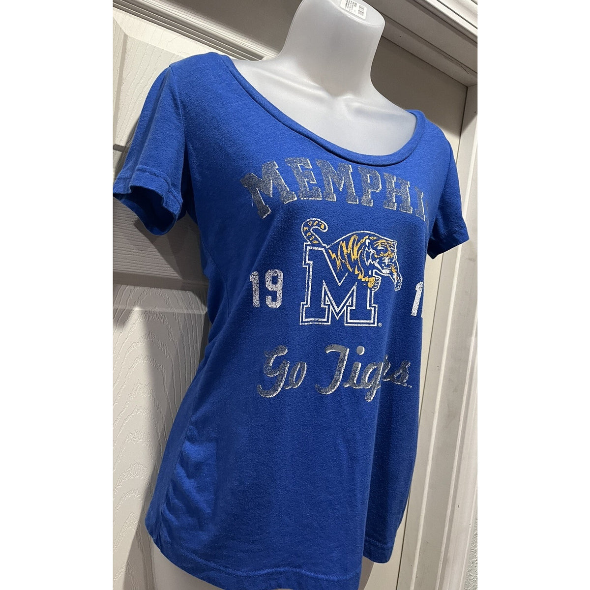 Memphis Tigers U of M 1912 Pro Edge Blue Go Tigers Juniors Size Small