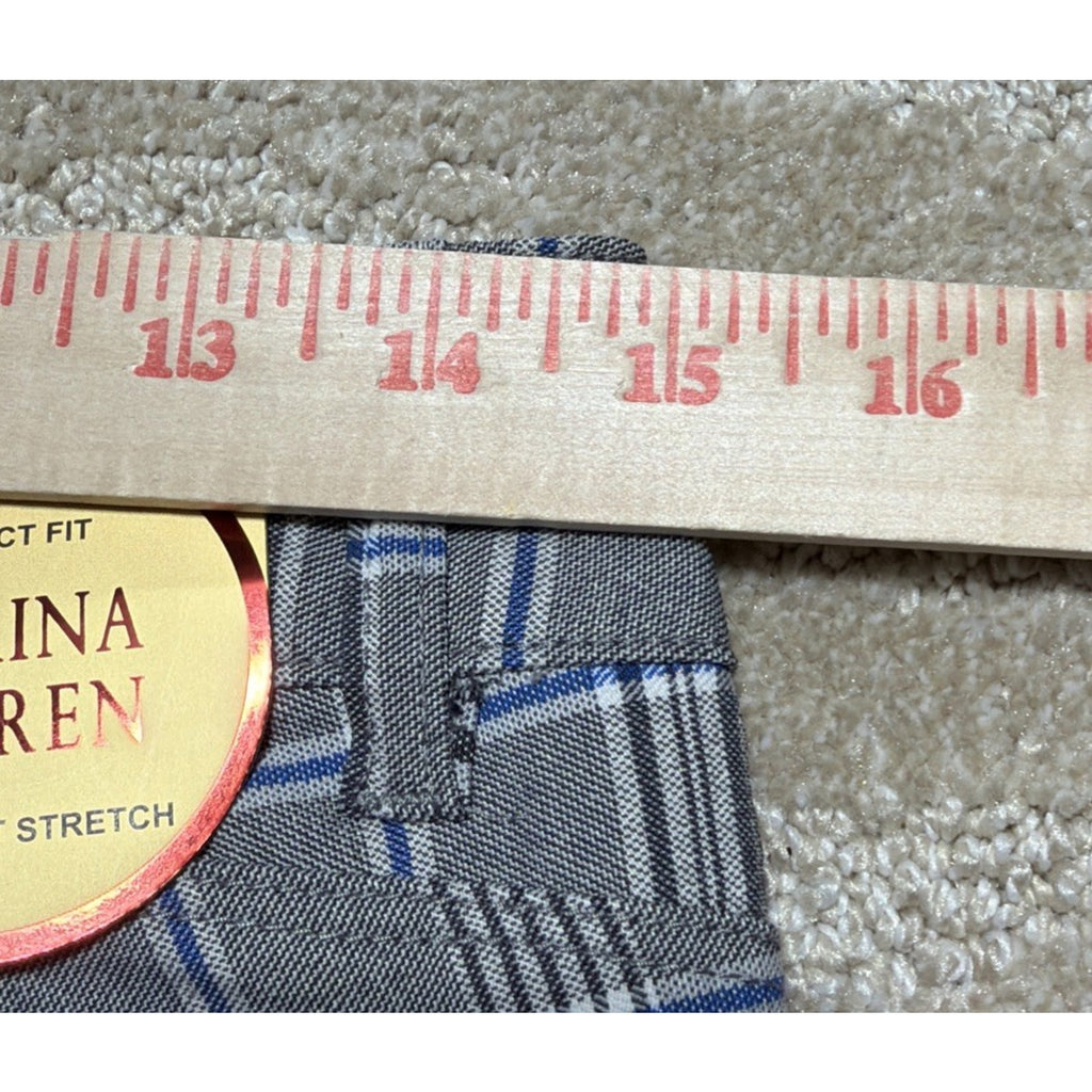 Womens Pants Size 12 Plaid Perfect Fit Ultra Soft Cropped Dress Sabrina Lauren