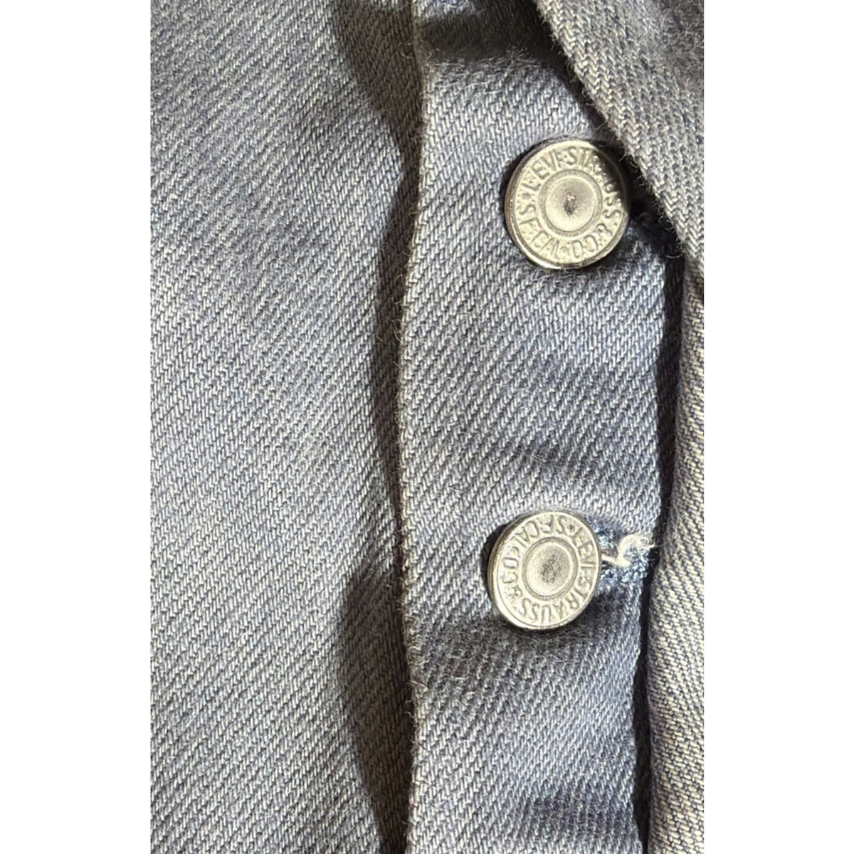 Levi's 501 Men's Gray Blue Straight Button Fly Jeans 40x32 Actual 38x30 Workwear