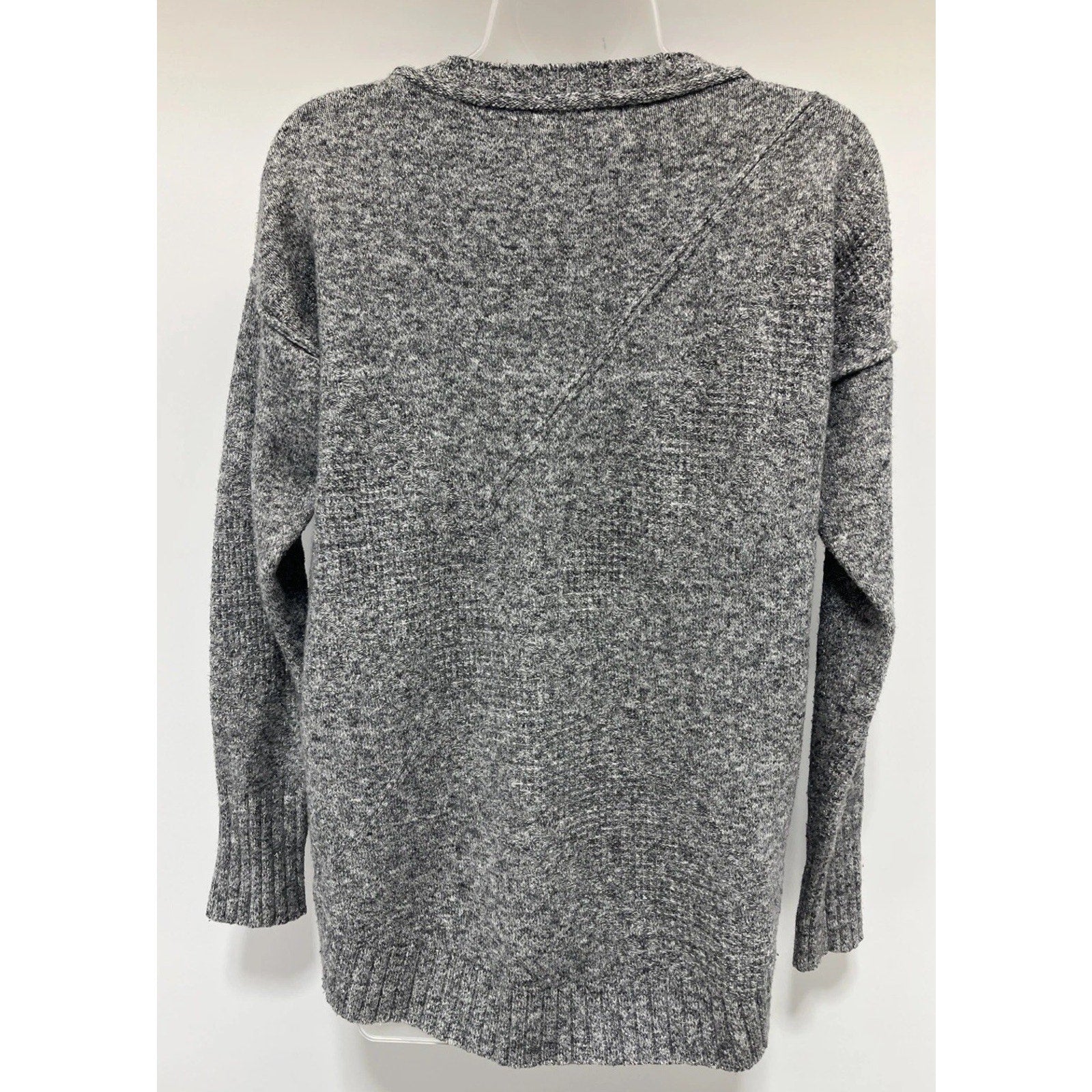 Calvin Klein Jeans Womens M Grey Knit Warm Long Sleeve Sweater