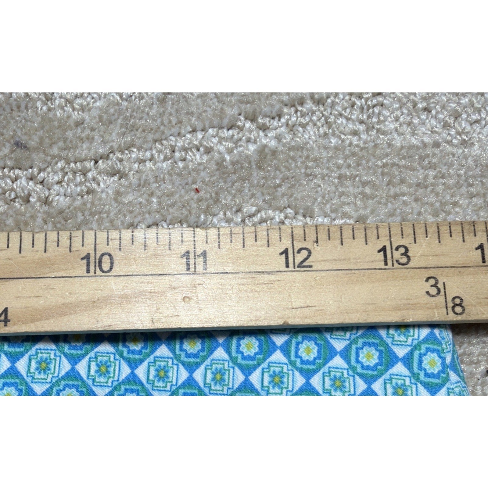 ATTYRE Stretch Mid Rise Crop Pants size 4 Petite Pull On Blue Geometrical Print