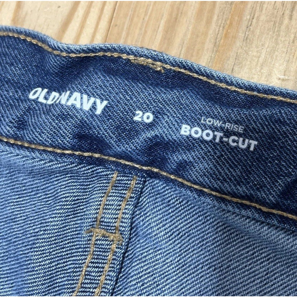 Old Navy Bootcut Jeans Womens 20 Low Rise Medium Wash Denim Cowgirl Western NWT
