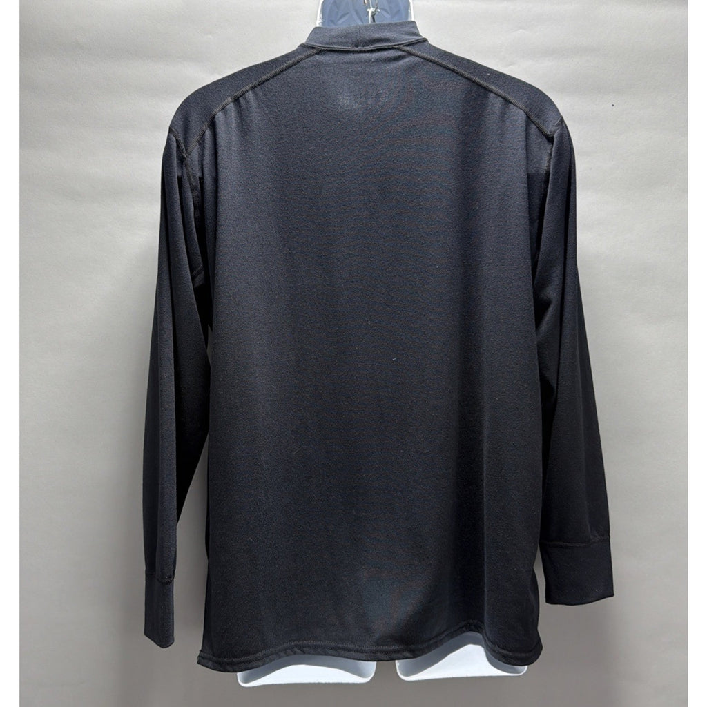 Men's XGO Long Sleeve UPf 50 Acclimate Dry Black Shirt XL Stretch Made USA