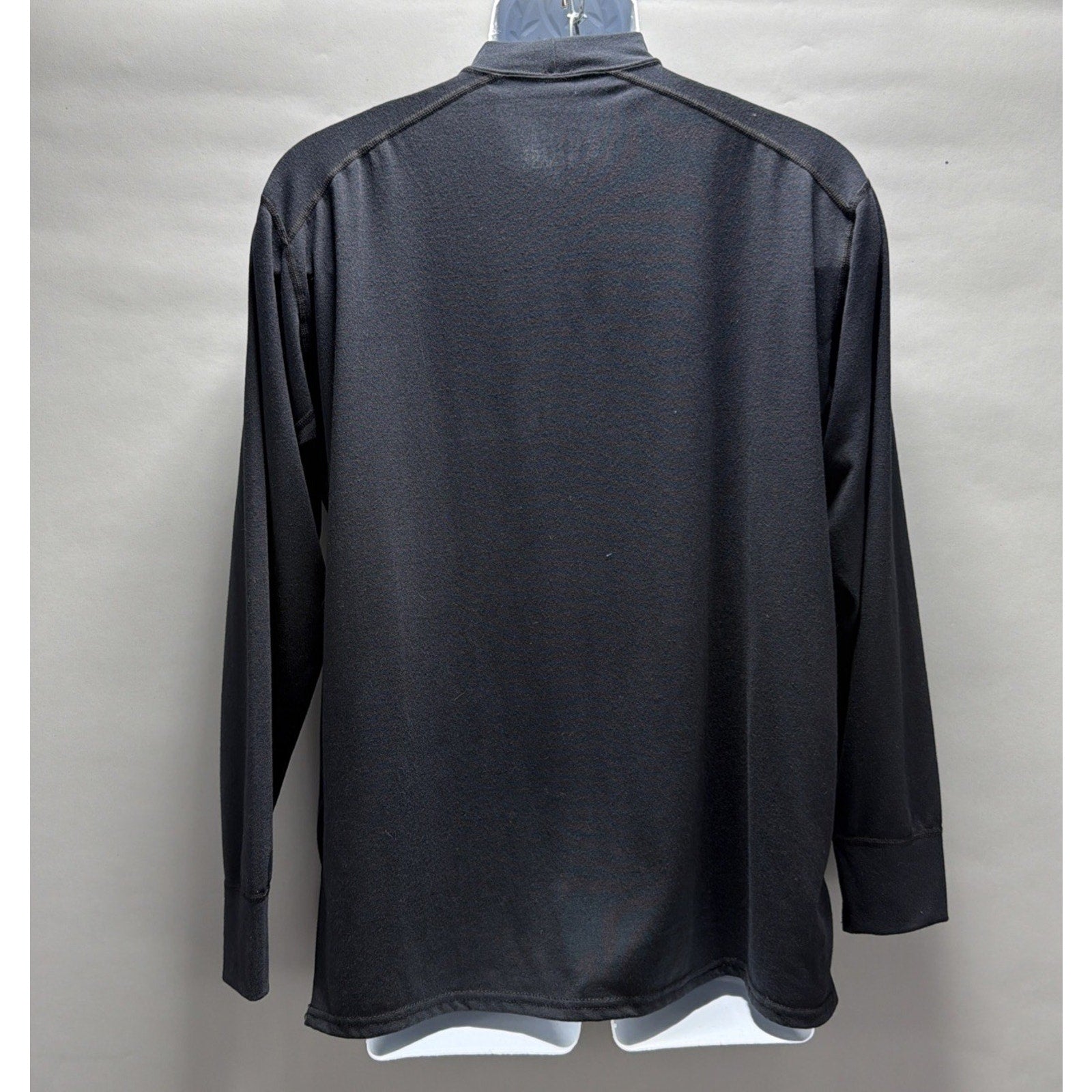 Men's XGO Long Sleeve UPf 50 Acclimate Dry Black Shirt XL Stretch Made USA
