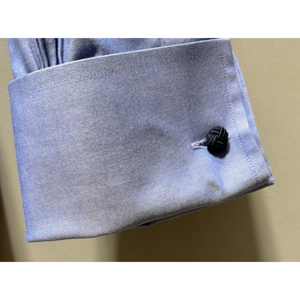 Brooks Brothers Pima Cotton Mens Shirt Size XL Blue French Cuff Non Iron