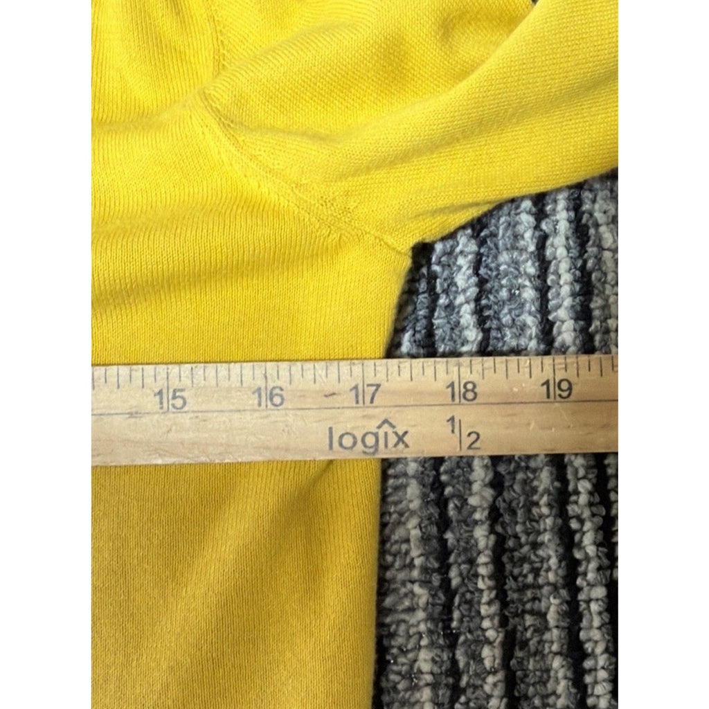 LOFT Women's Size XS Yellow Button Front Light Weight Cardigan Sweater