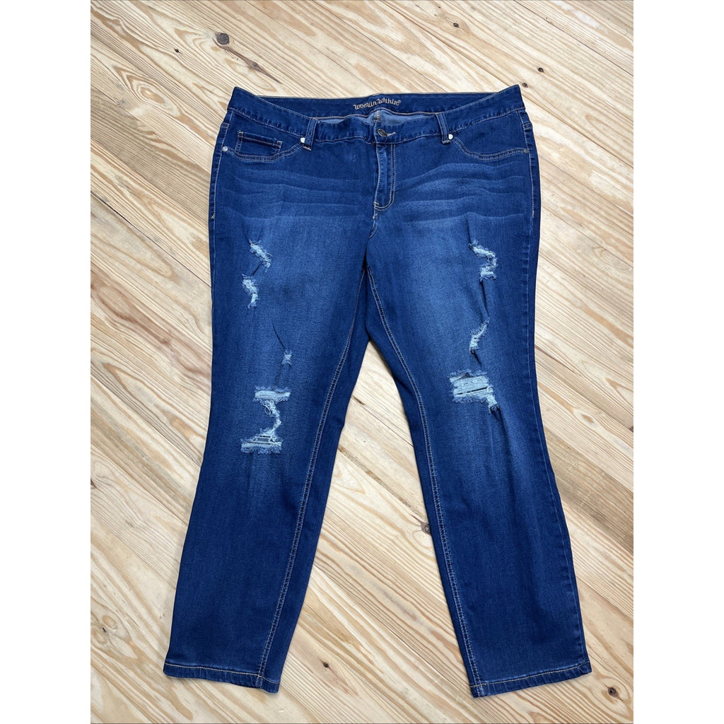 Denim Jeans Woman Within, Size 24W